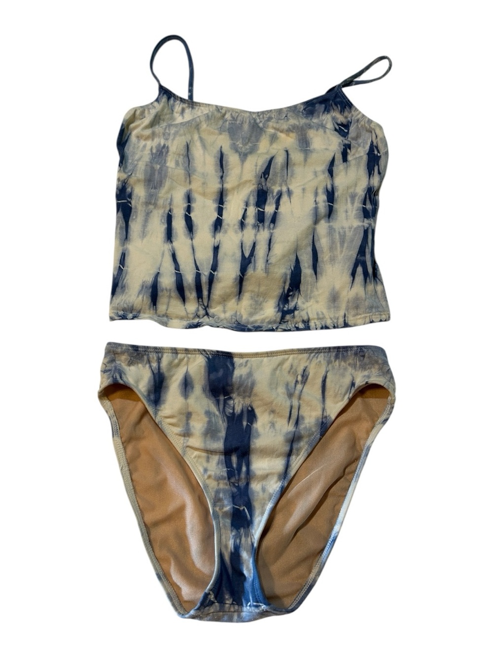 Ralph Lauren Sport Blue Tie-Dye Tankini Swimsuit Set Women’s Size 10 Vacation